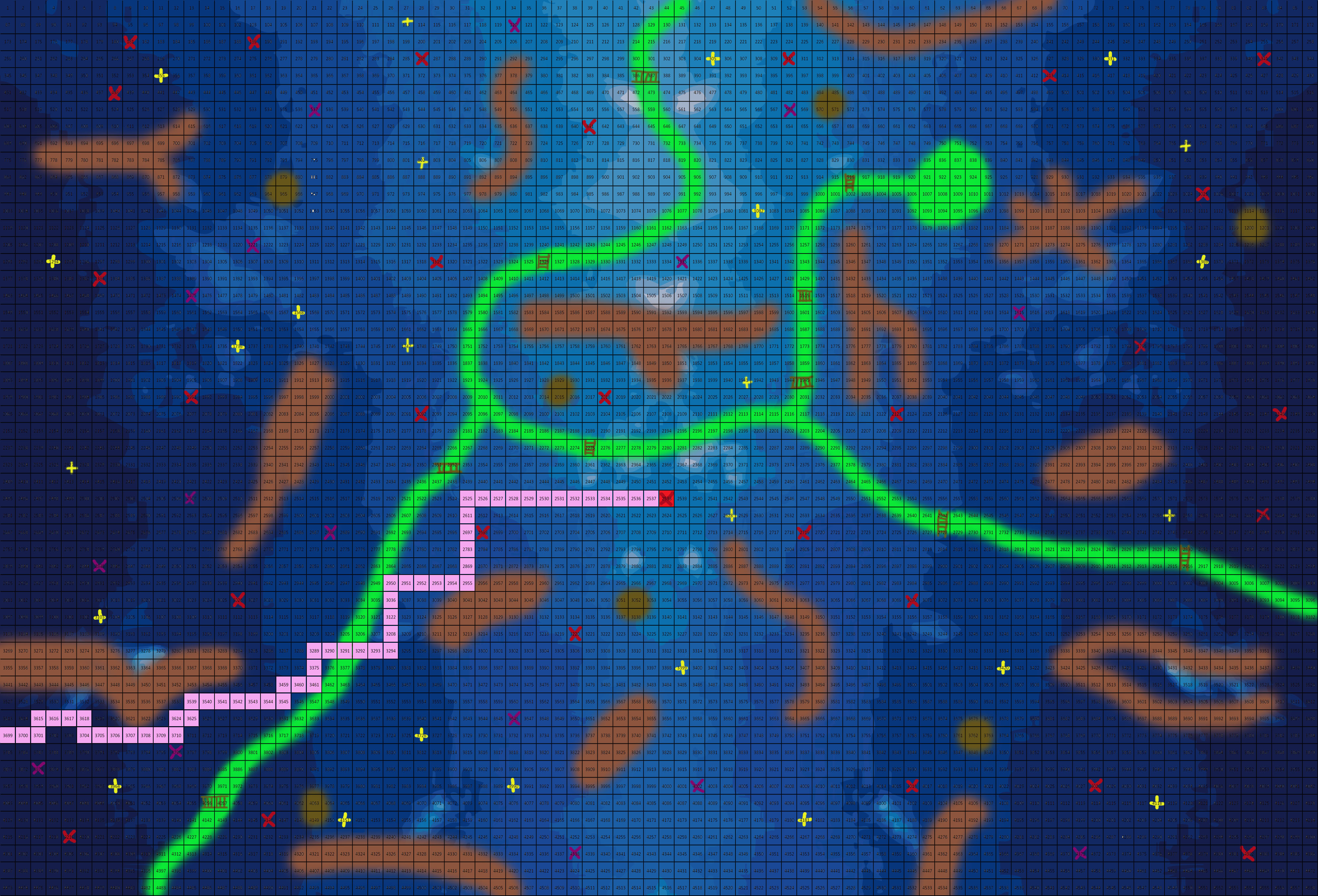Mapa postupu - Vikingové Mapa postupu - Vikingové