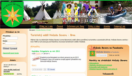 Obrázek ke článku Hvězda Severu má nové internetové stránky