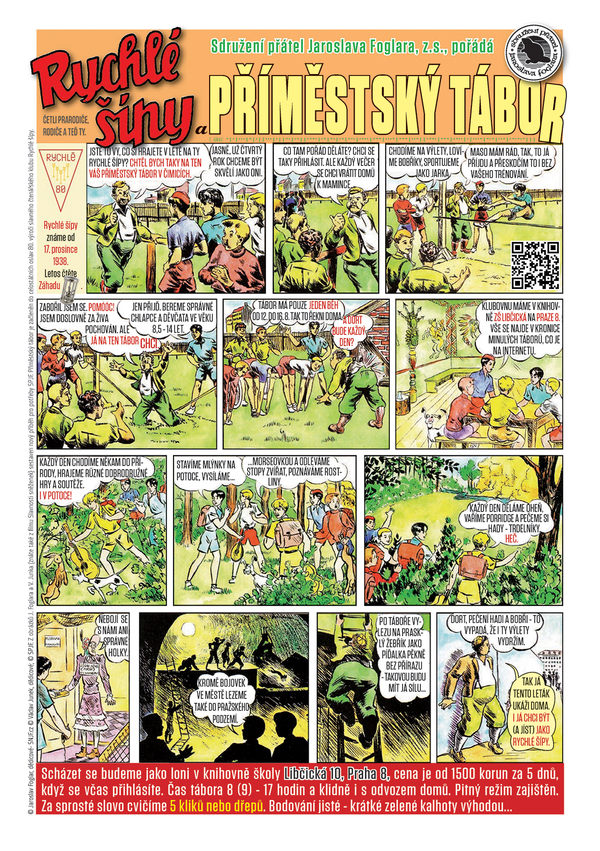 Obrázek ke článku Letos také příměstský tábor Rychlé šípy 2019