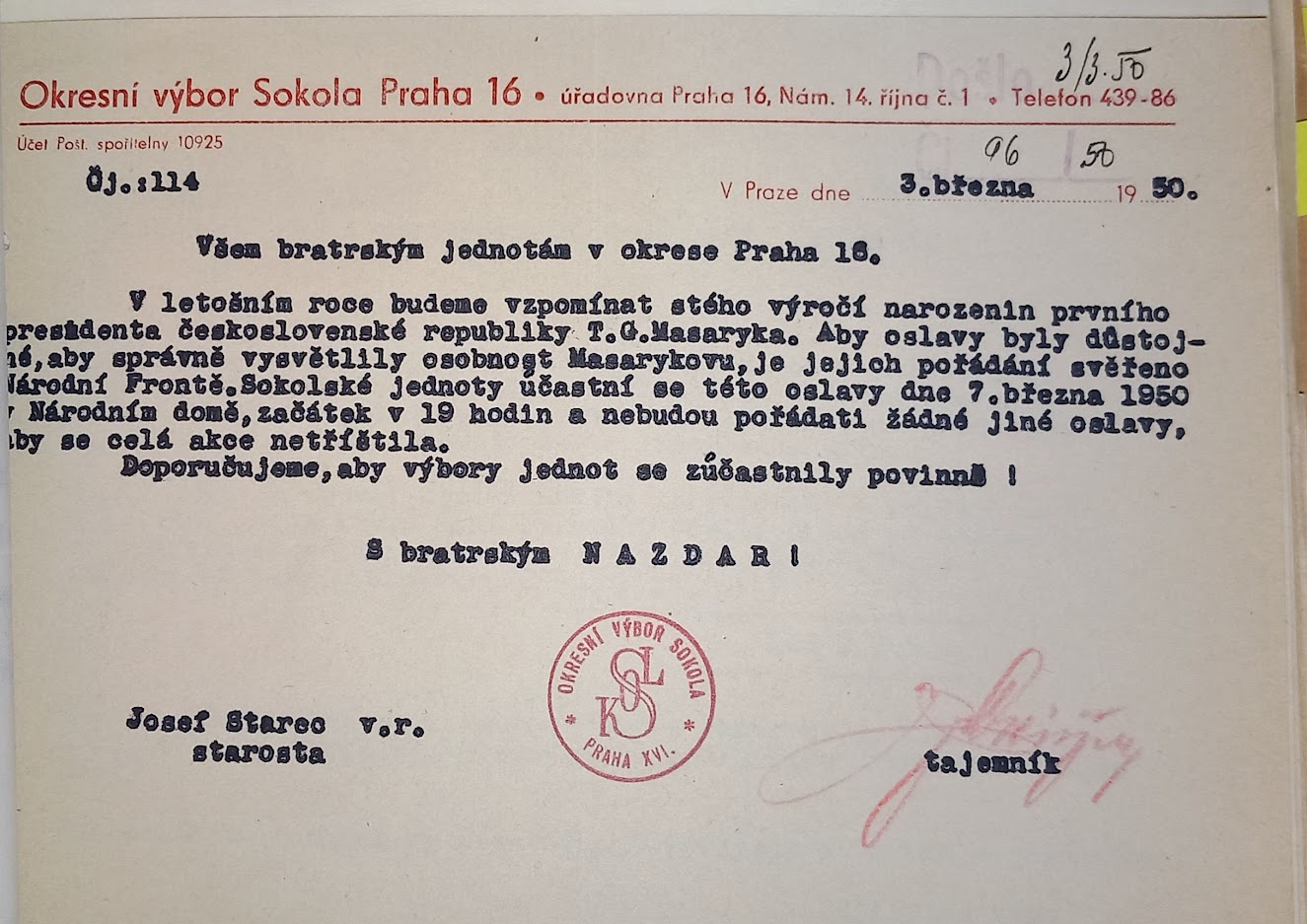 Obrázek ke článku Jestřab s oddílem v roce 1949 nastoupil k sokolům