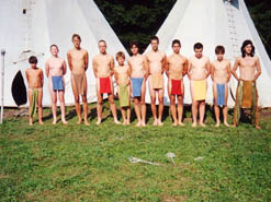 Indiánské táboření - Chomtábor