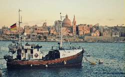 Jachta admirála Donitze na Maltě