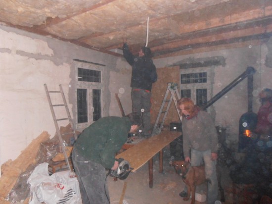 Na konci prosince 2012 jsme se pustili do výroby stropů