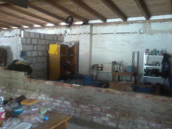 Rozestavěná budoucí první místnost