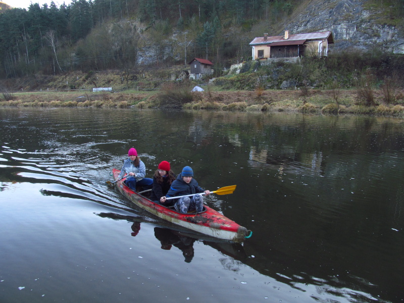 Plavba přes Berounku